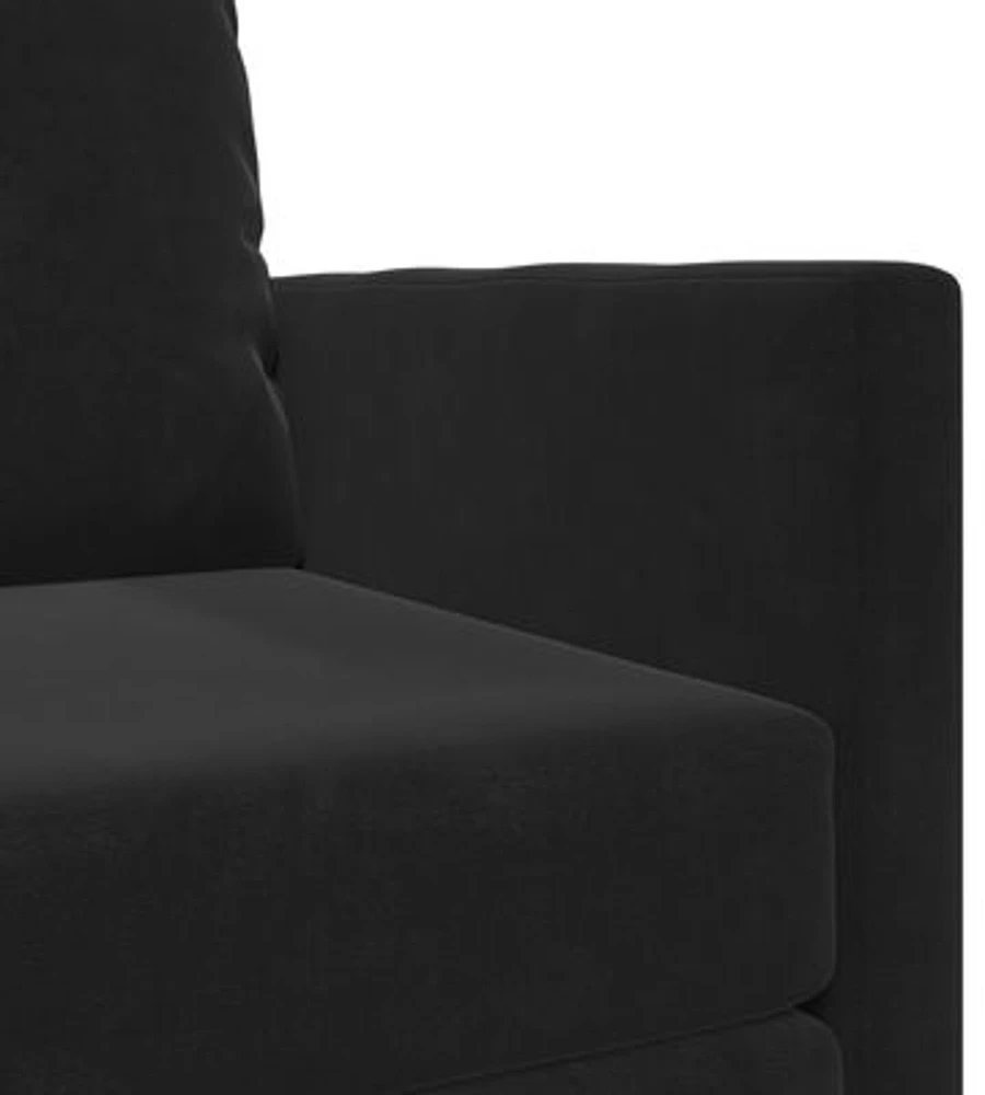 Sofa lova Juoda 74 x 77 x 81 cm Aksomas