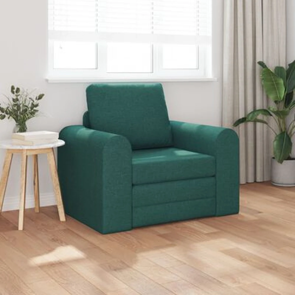 Sofa lova Tamsiai žalia 98 x 71 x 83 cm audinys