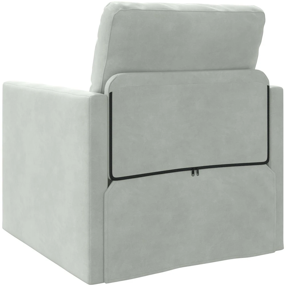 Sofa lova Šviesiai pilka 74 x 77 x 81 cm Aksomas