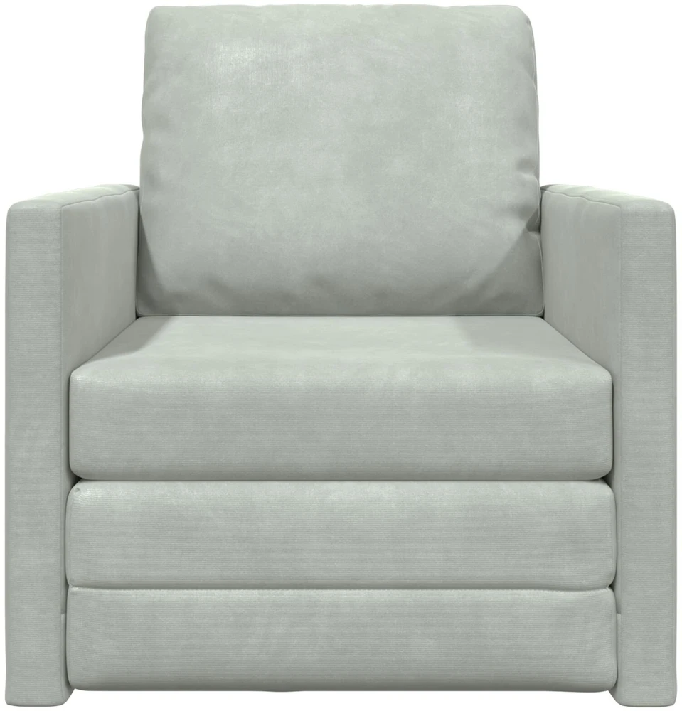 Sofa lova Šviesiai pilka 74 x 77 x 81 cm Aksomas