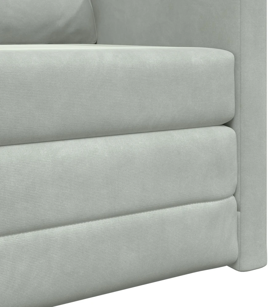Sofa lova Šviesiai pilka 74 x 77 x 81 cm Aksomas