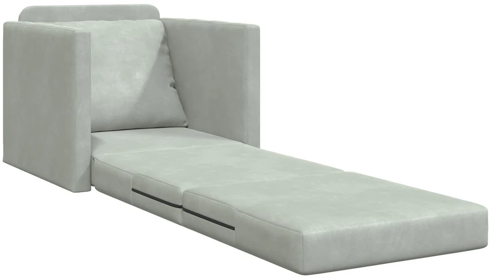 Sofa lova Šviesiai pilka 74 x 77 x 81 cm Aksomas