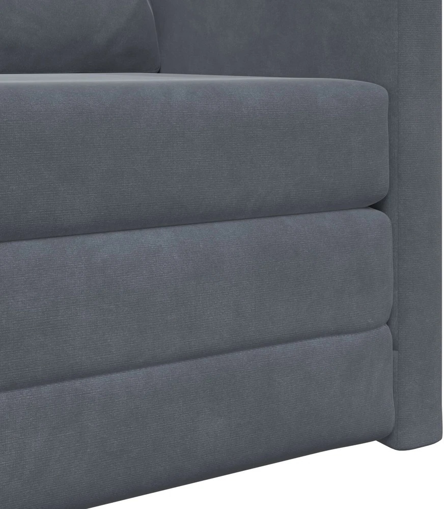 Sofa lova Tamsiai pilka 74 x 77 x 81 cm Aksomas