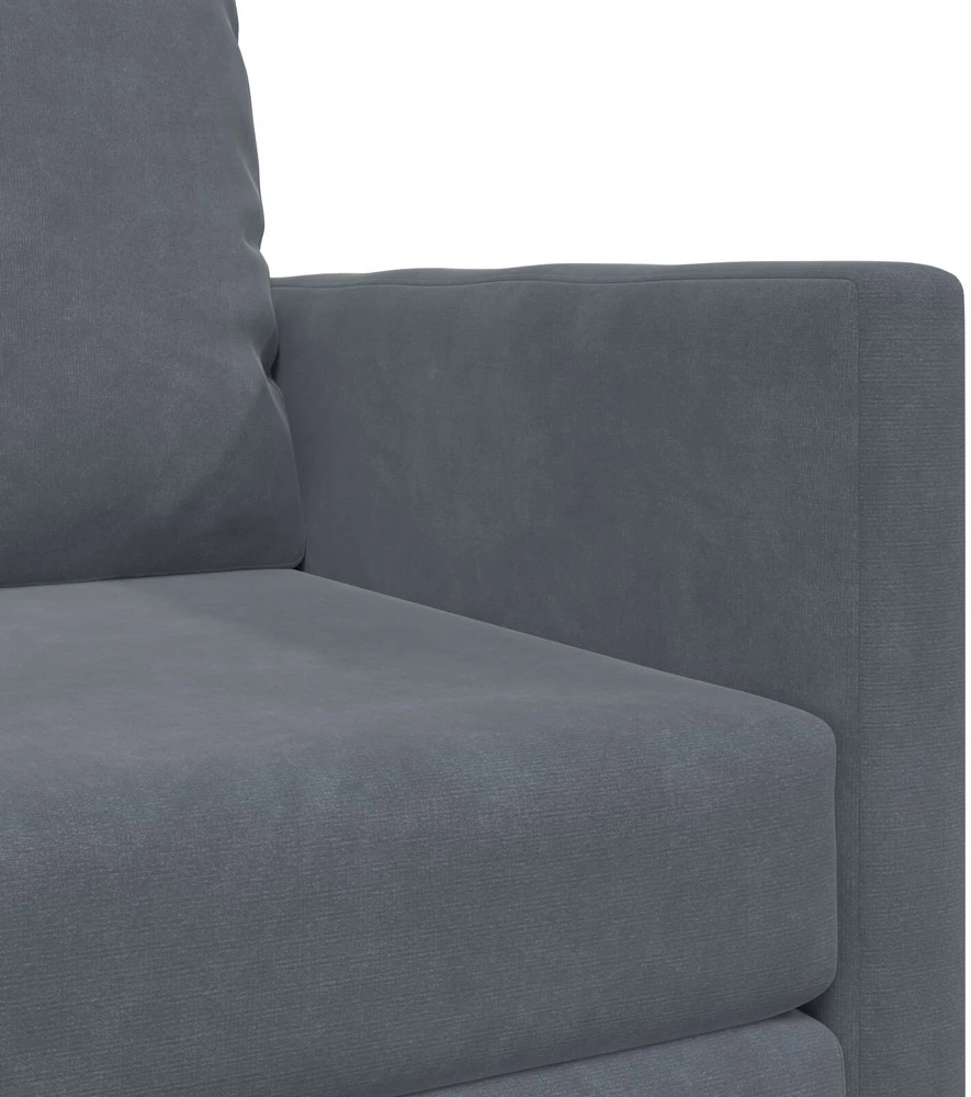 Sofa lova Tamsiai pilka 74 x 77 x 81 cm Aksomas