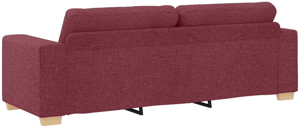 Sofa 3 vnt. Vėjo raudona Lino mišinio audinys