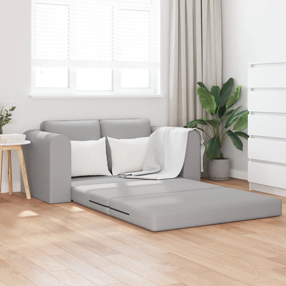 Sofa lova Debesų pilka 148 x 71 x 83 cm audinys