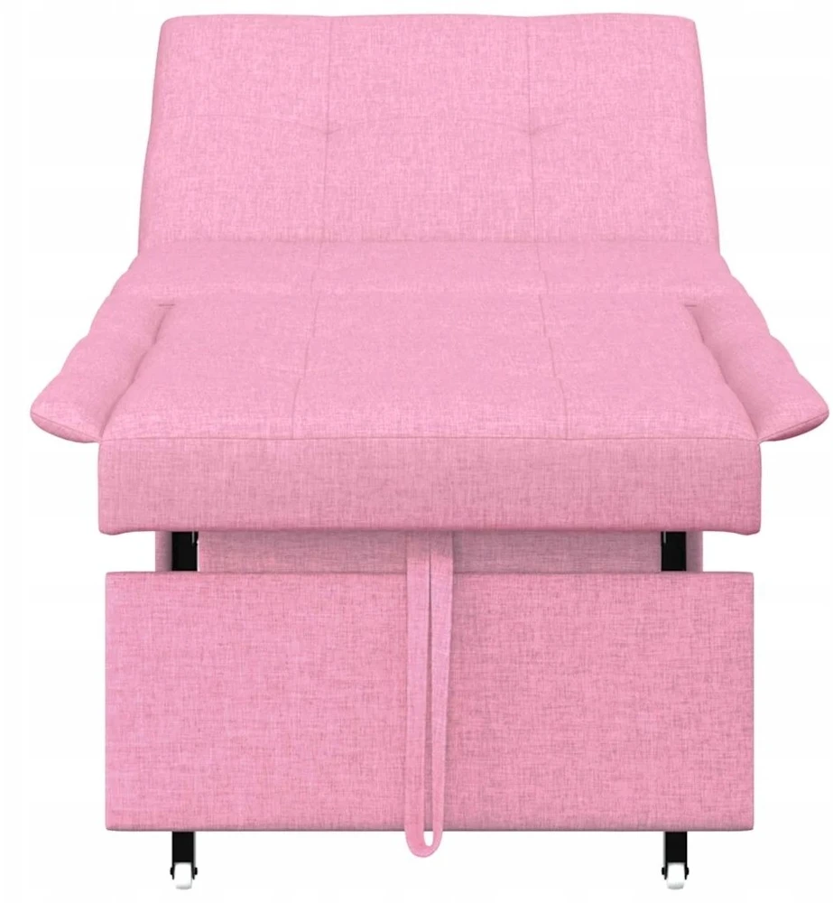 Ištraukiama sofa-lova Rožinė 194 x 50 x 82 cm audinys