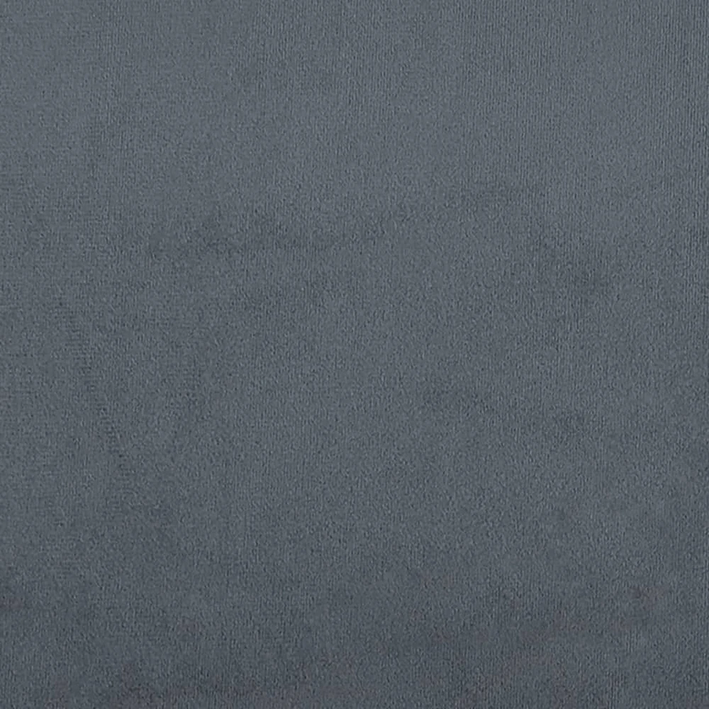 Lova su ištraukiama dalimi/čiužiniu, pilka, 90x190cm, aksomas