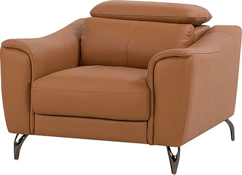 Sofa Beliani 4 vietų svetainės baldų komplektas NARWIK iš natūralios odos, rudas