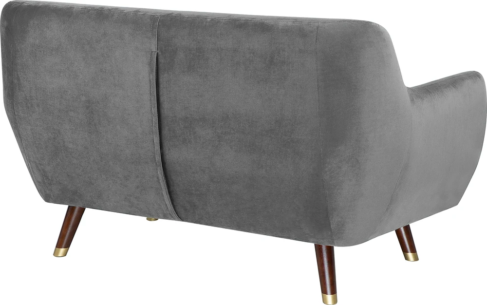 Sofa Beliani BODO 6 asmenų svetainės baldų komplektas, veliūras, pilkas