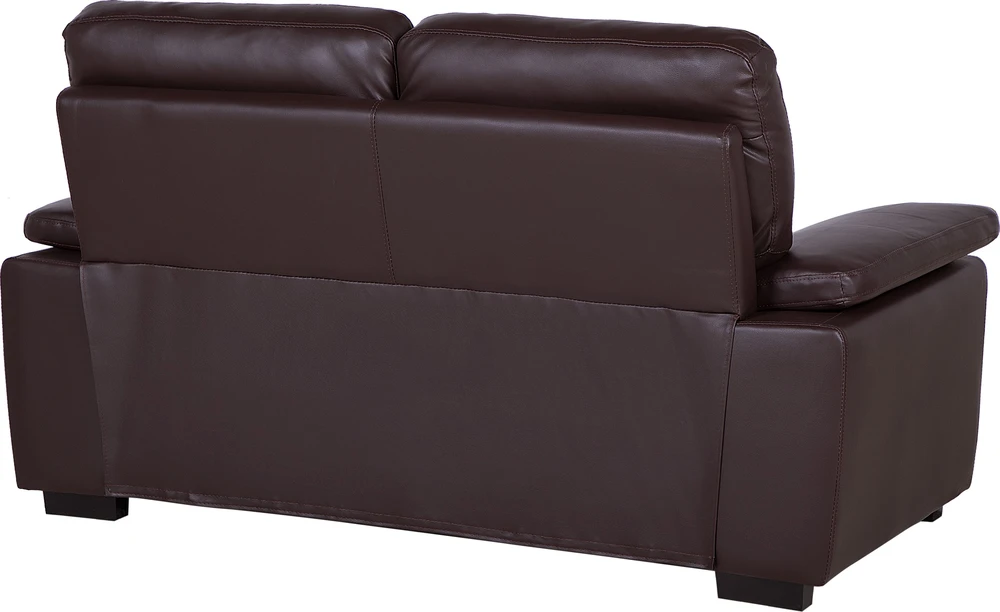 Sofa Beliani 5 vietų baldų komplektas VOGAR dirbtinės odos tamsiai rudas