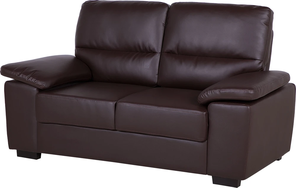 Sofa Beliani 5 vietų baldų komplektas VOGAR dirbtinės odos tamsiai rudas