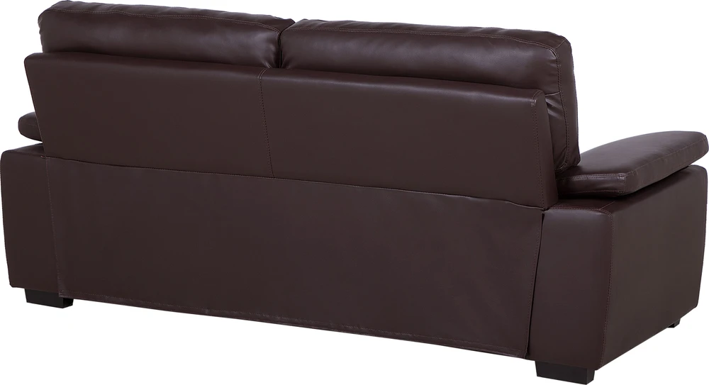 Sofa Beliani 5 vietų baldų komplektas VOGAR dirbtinės odos tamsiai rudas