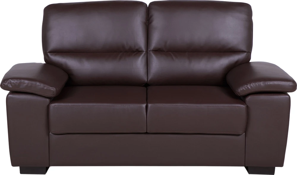 Sofa Beliani 5 vietų baldų komplektas VOGAR dirbtinės odos tamsiai rudas