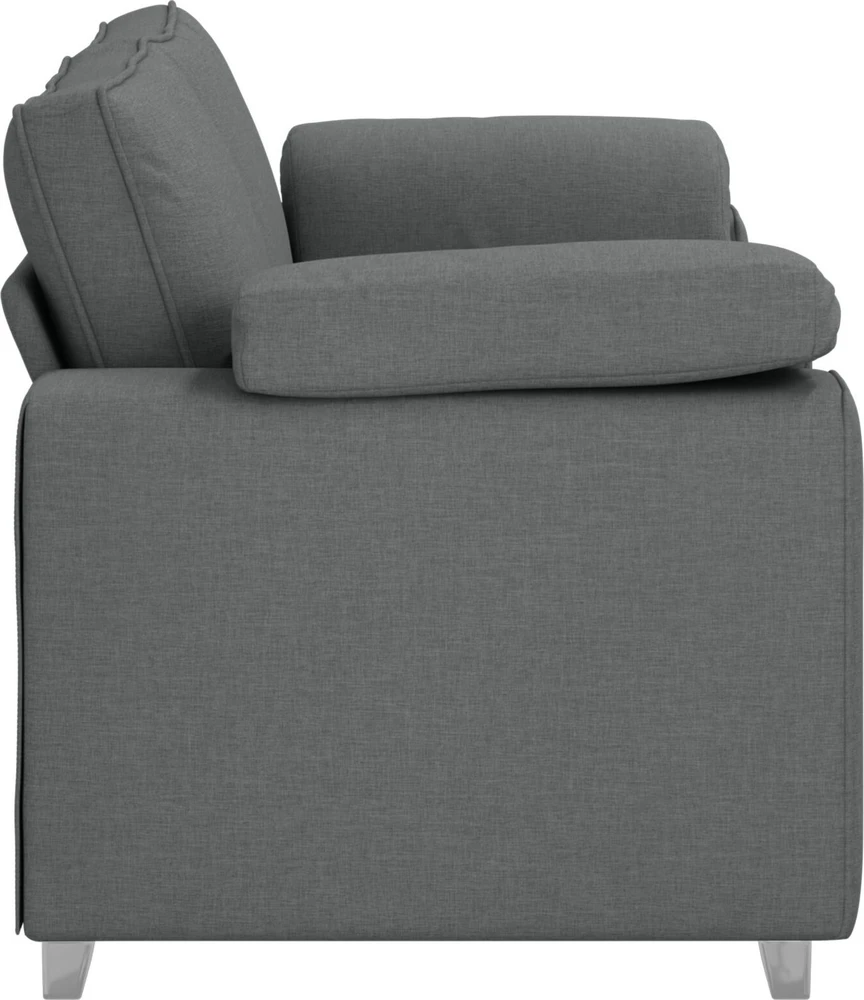 Dvivietė sofa Tamsiai pilka 180 cm audinys