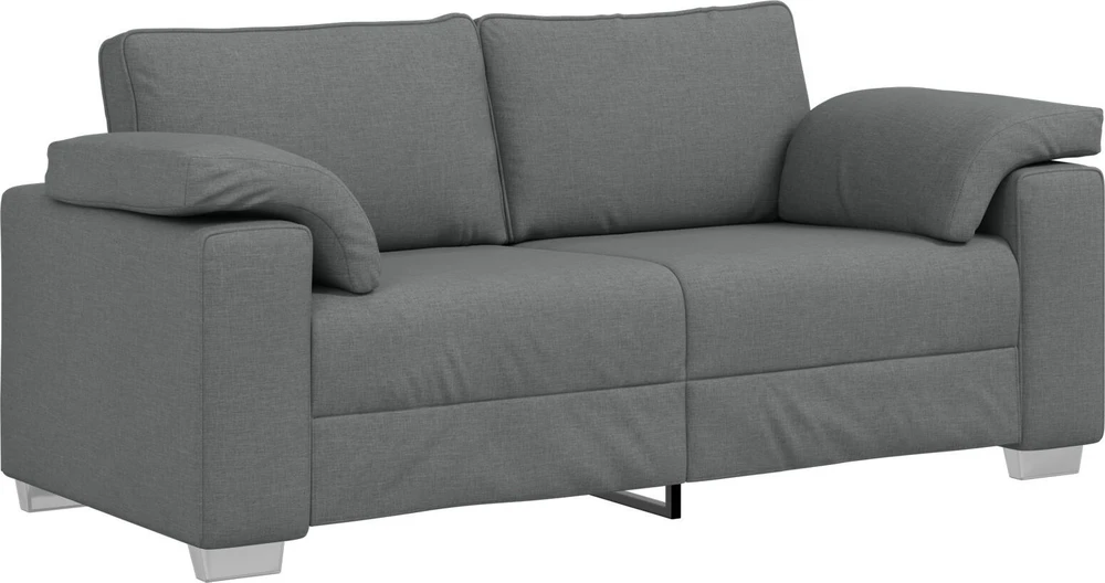Dvivietė sofa Tamsiai pilka 180 cm audinys