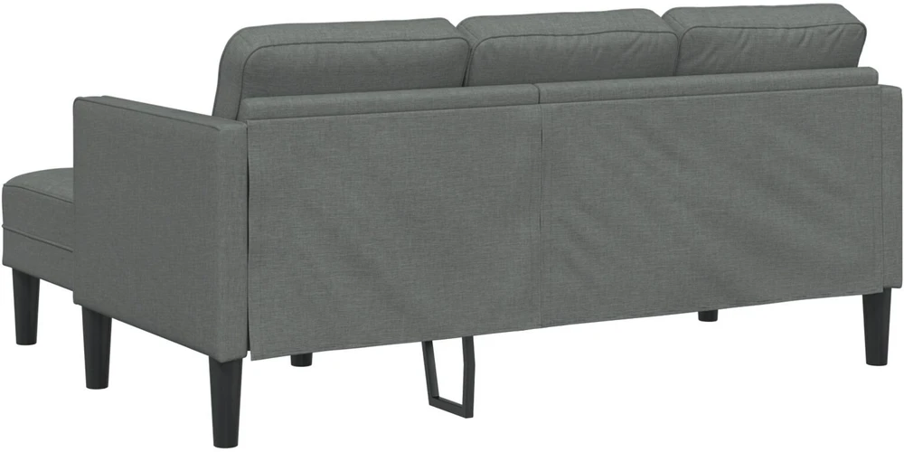 Sofa Sofos komplektas 2 vnt. Tamsiai pilka Poliesteris