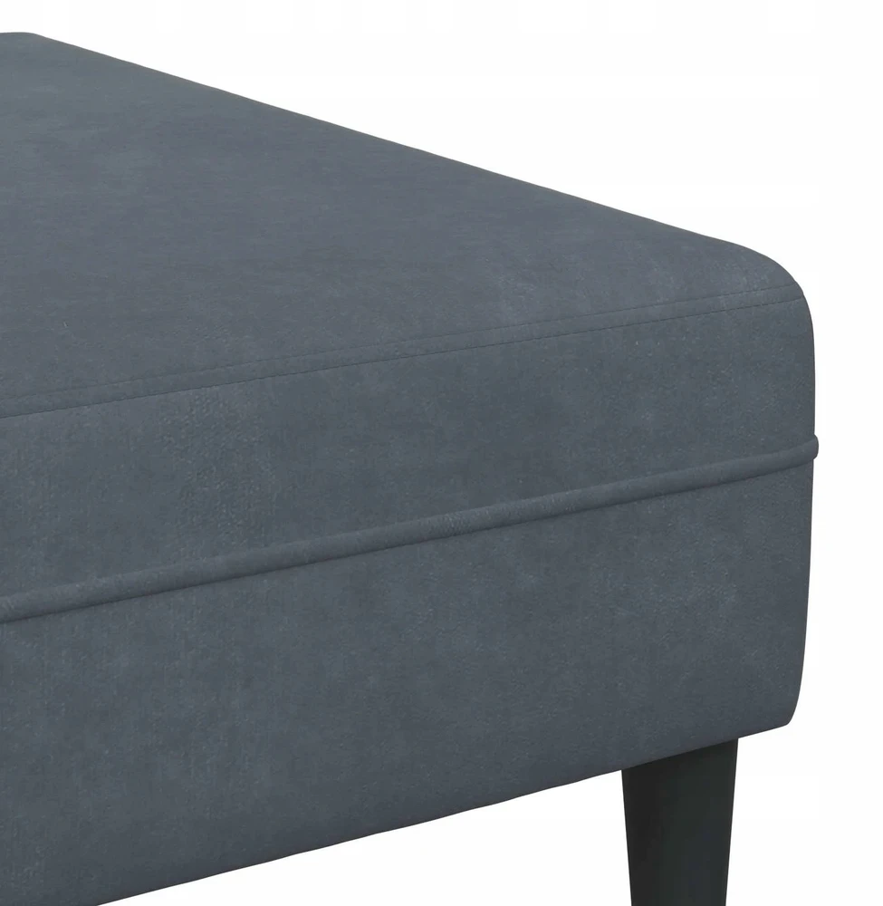 Sofa 3 vnt. Tamsiai pilka Aksomas