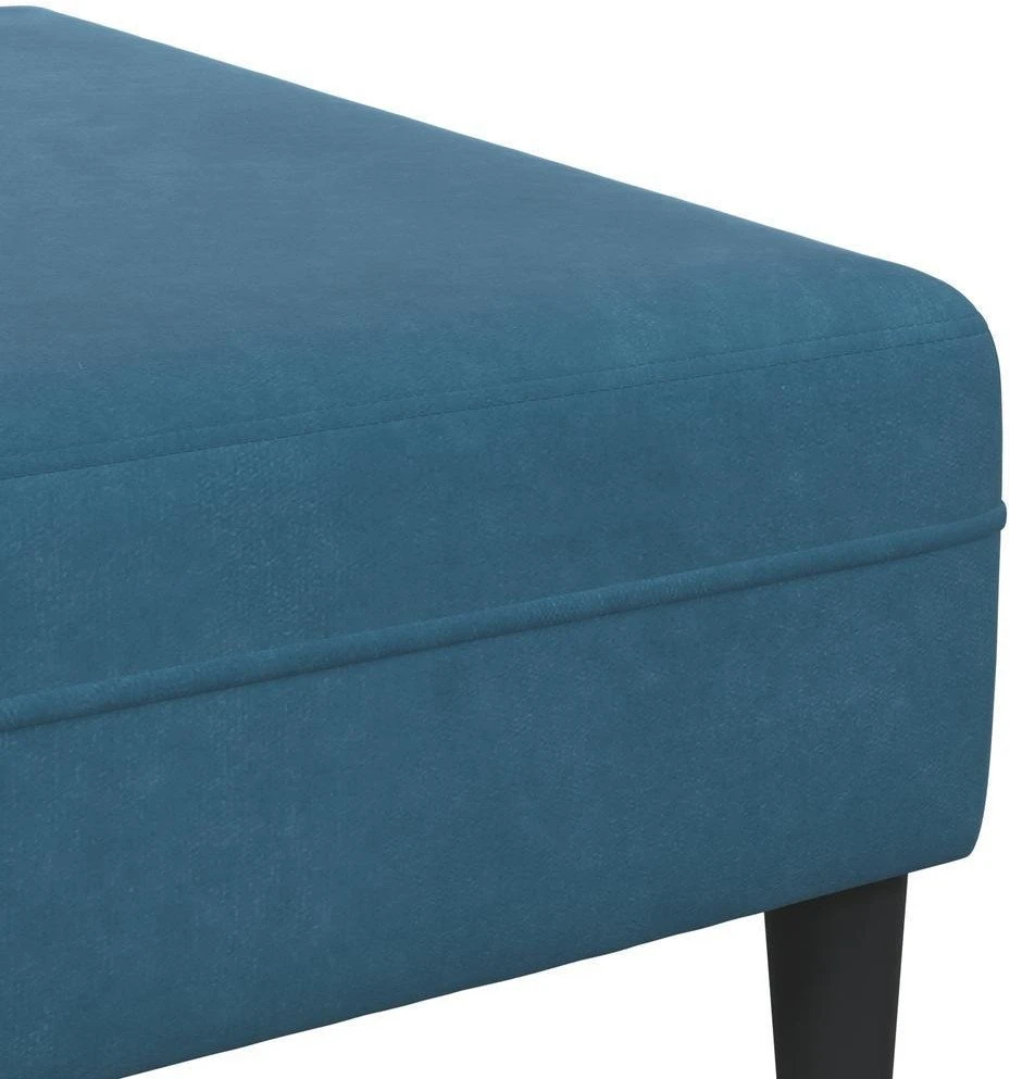 Sofa 3 vnt. Mėlyna Aksomas