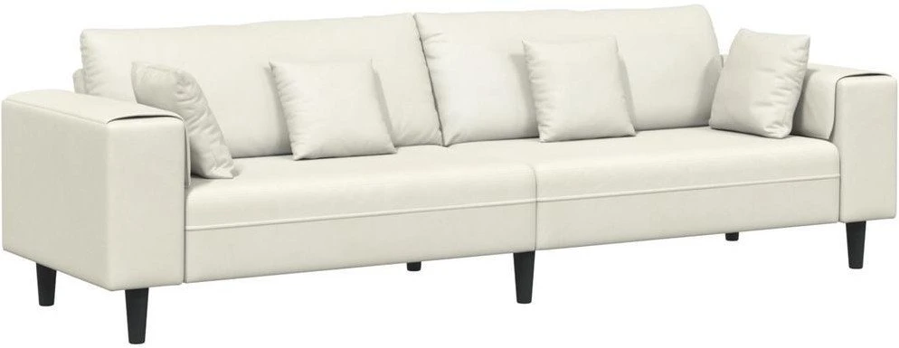 Sofa Kreminė 250 x 77 x 76 cm Aksomas
