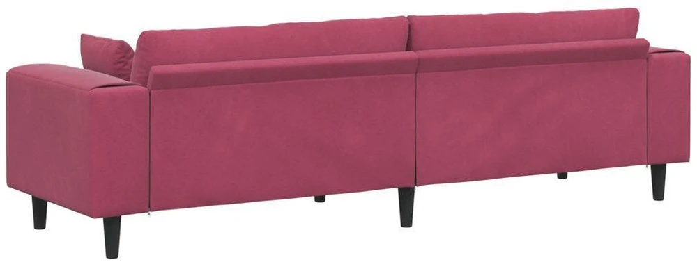 Sofa Vyno raudona 250 x 77 x 76 cm Aksomas
