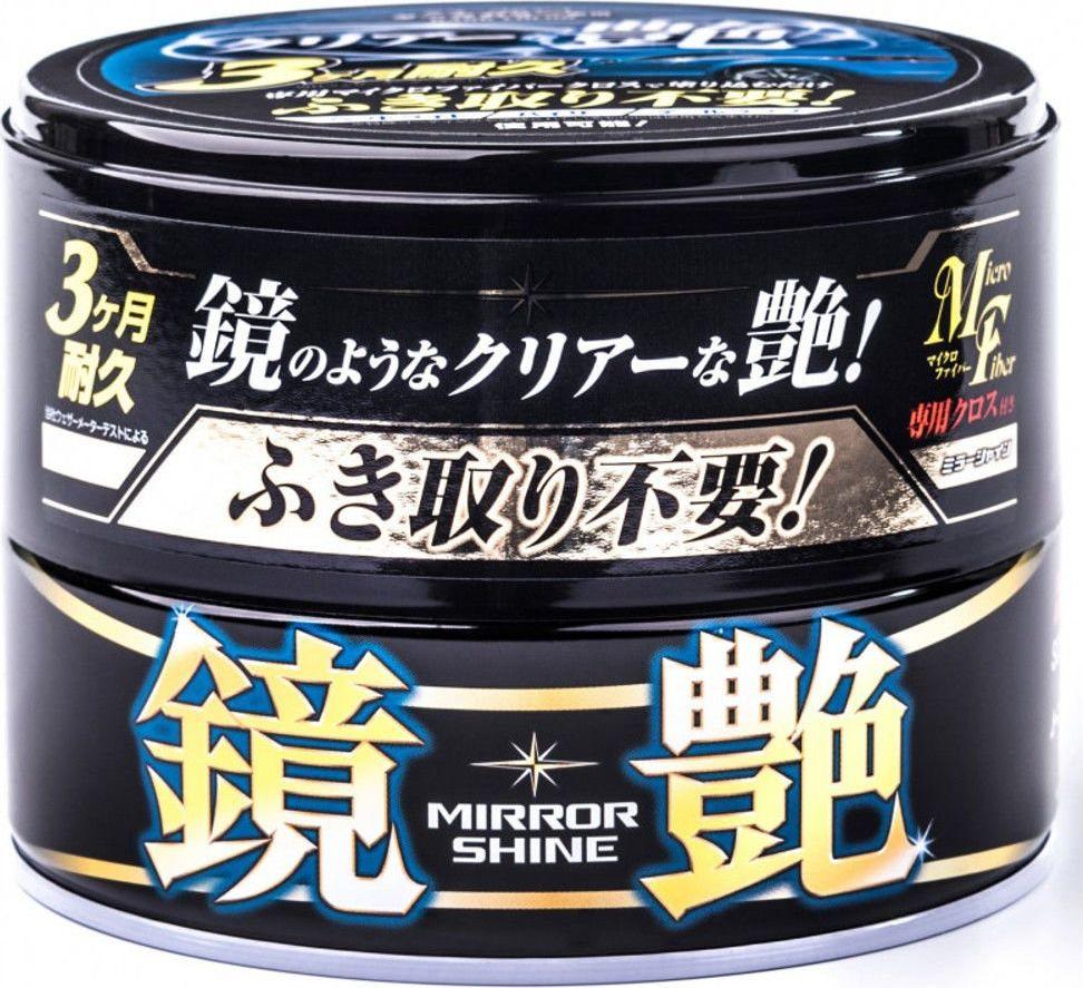 Soft99 Soft99 Mirror Shine Wax Tamsus polimerinis vaškas tamsiems lakams 200g universalus