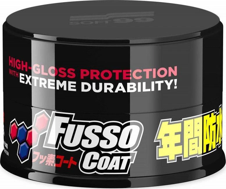 Soft99 Fusso Coat 12 Months Wax Dark - kietas vaškas 200g