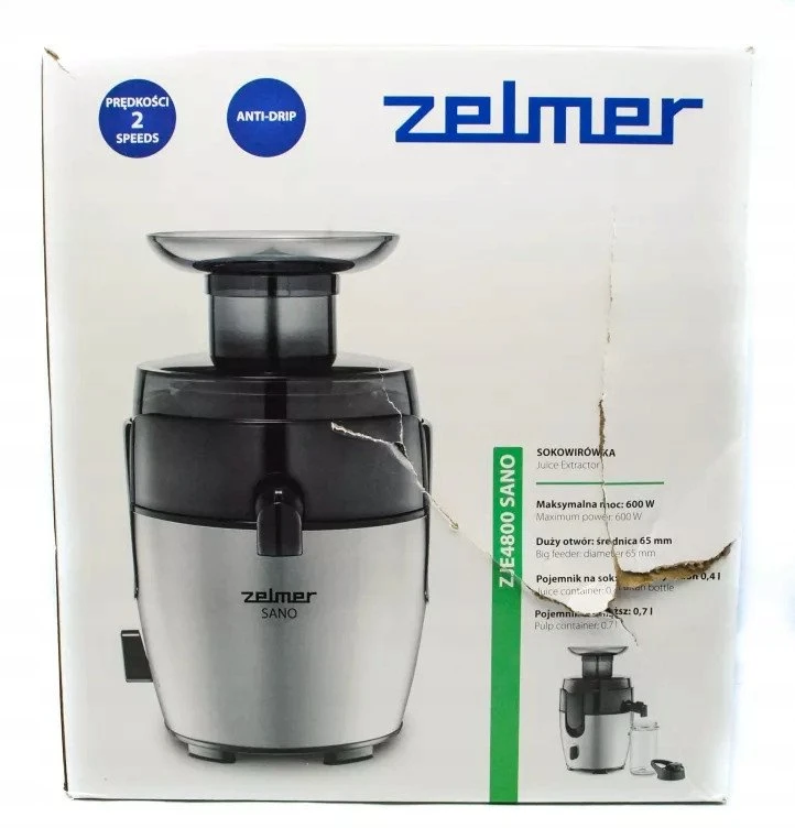 Sulčiaspaudė Zelmer Sano ZJE4800 sidabrinė ir-juoda