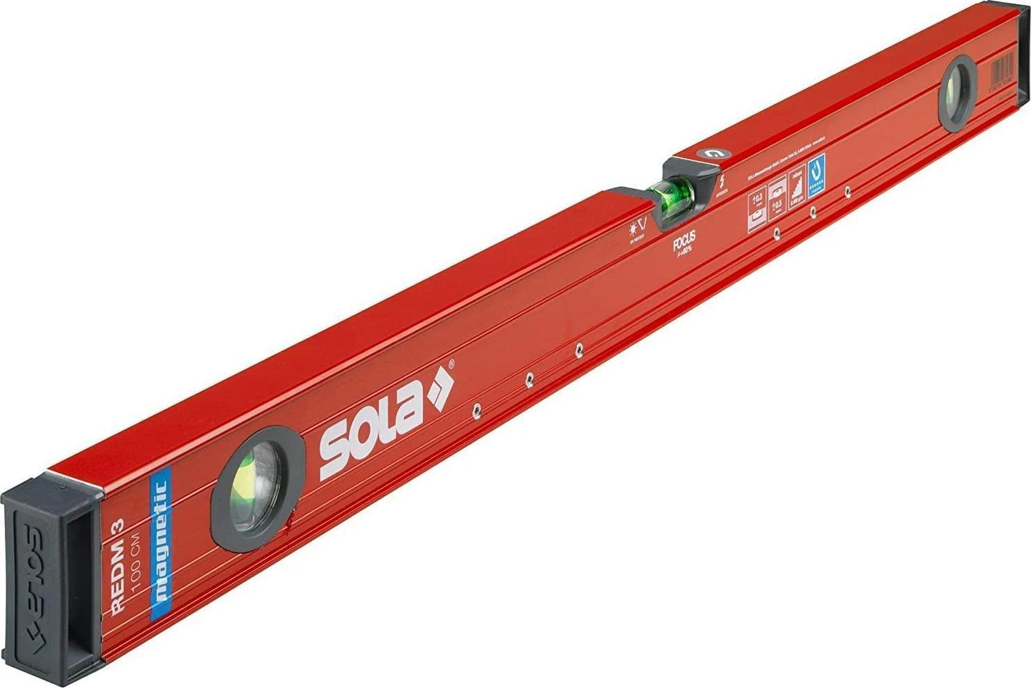 Magnetinis gulsčiukas Sola Raudonas M 3; 100 cm