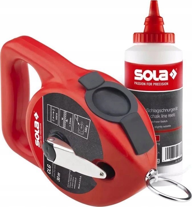 Linijų žymėjimo kreida rinkinys Sola CLG 30 SET R raudona