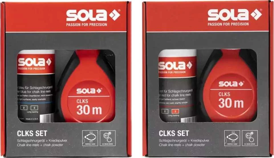 SOLA CHALKING LINE 30m CLKS SET R + RAUDONA CHALK