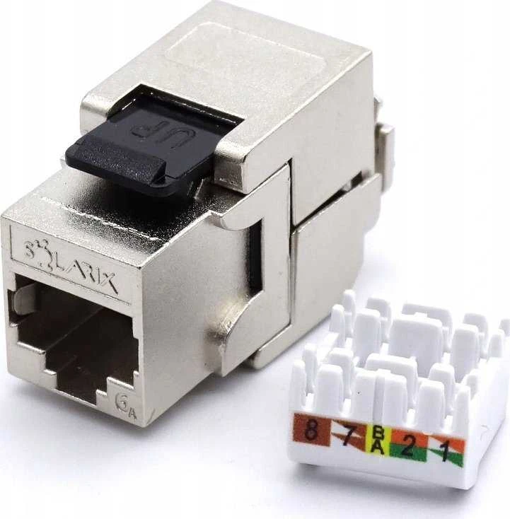 Solarix 10G samořezný Keystone CAT6A STP RJ45 SXKJ-10G-STP-BK-SA
