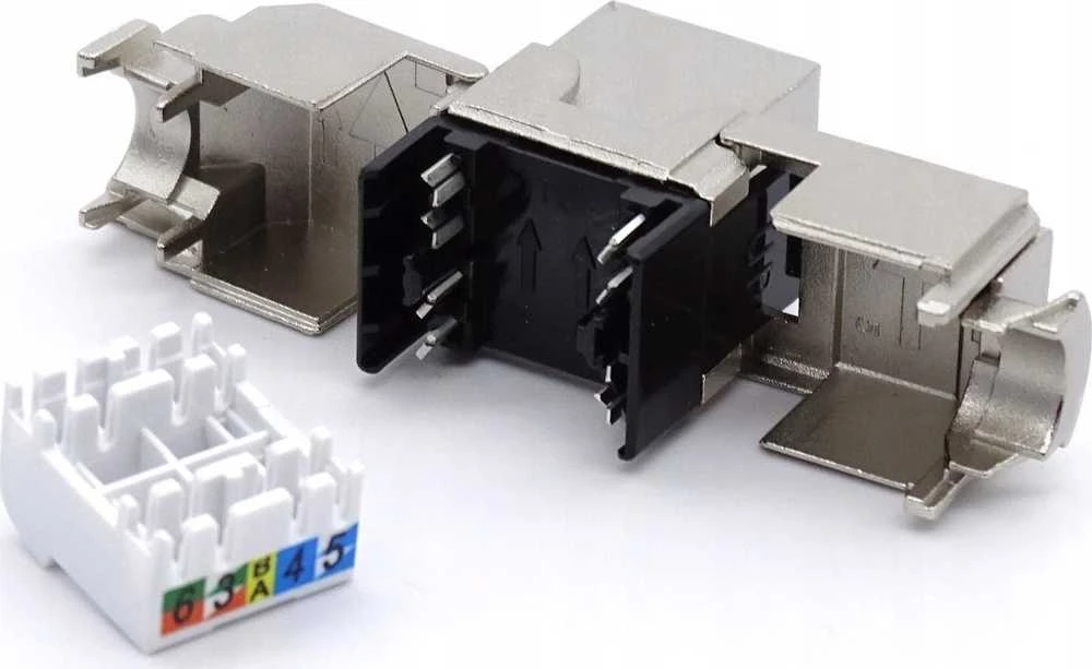 Solarix 10G samořezný Keystone CAT6A STP RJ45 SXKJ-10G-STP-BK-SA
