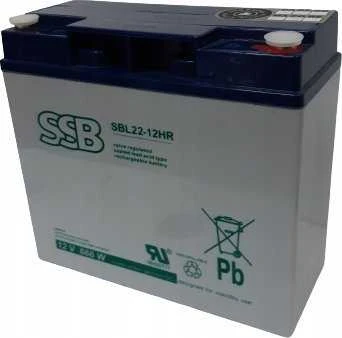 Solarix SSB AGM SBL22-12HR 12V 22Ah M5 maitinimo akumuliatorius