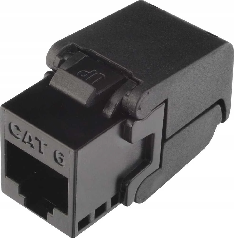 SXKJ-6-UTP-BK-SA Samozaciskowy Keystone Solarix CAT6 UTP RJ45