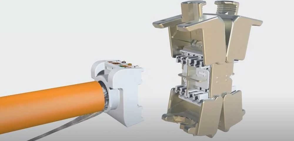 SOLARIX Savaime pjaunanti jungtis CAT6A STP