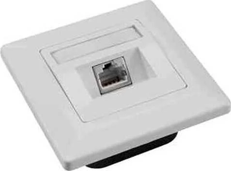 Solarix Gniazdko CAT6 STP 1 x RJ45 pod tynk balta