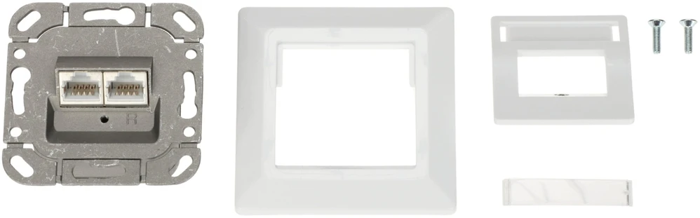 Intelek RJ-45 galinė jungtis SX9-2-5E-STP-WH SOLARIX