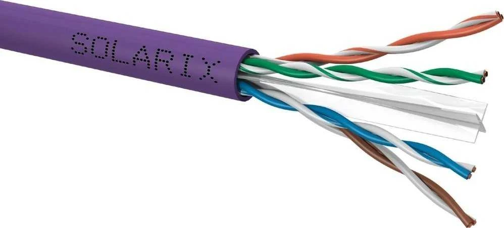 Montavimo kabelis Solarix UTP, Cat6, laidas, LSOH, dėžutė 100m SXKD-6-UTP-LSOH