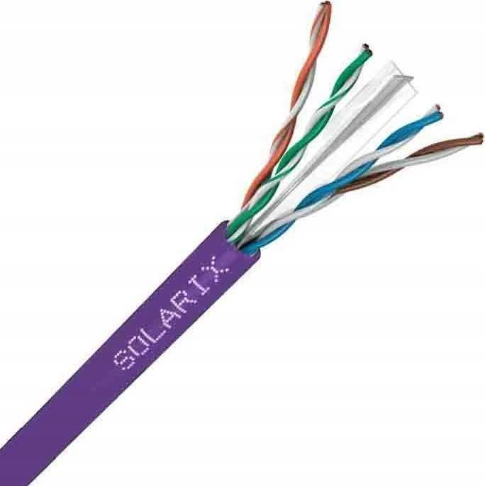 Montavimo kabelis Solarix UTP, Cat6, laidas, LSOH, dėžutė 100m SXKD-6-UTP-LSOH