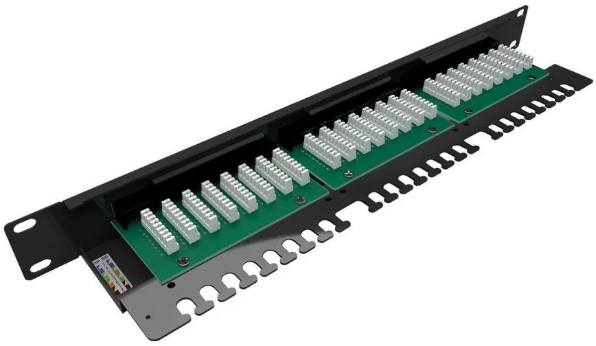 SX24L-5E-UTP-BK 19" jungiamoji panelė „Solarix“ 24 x RJ45 CAT5E UTP su 1U juostele