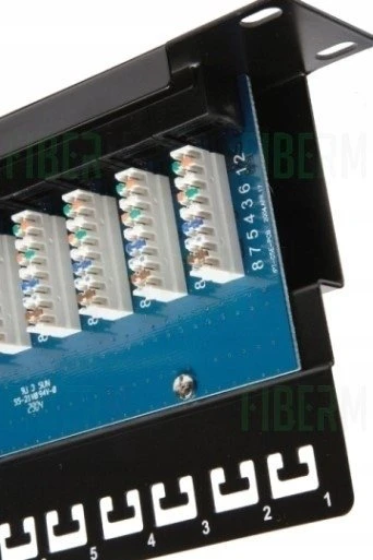 SX24L-5E-UTP-BK 19" jungiamoji panelė „Solarix“ 24 x RJ45 CAT5E UTP su 1U juostele