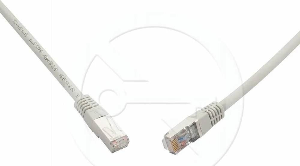 PATCHCORD SKRĘTKA SOLARIX CAT.6A SFTP 2m pilka