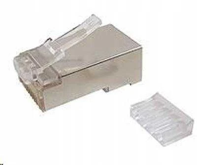 Solarix jungtis RJ45 CAT6 STP 8p8c ekranuotas, sulankstytas ant veido / 100 vnt KRJ45/6SH