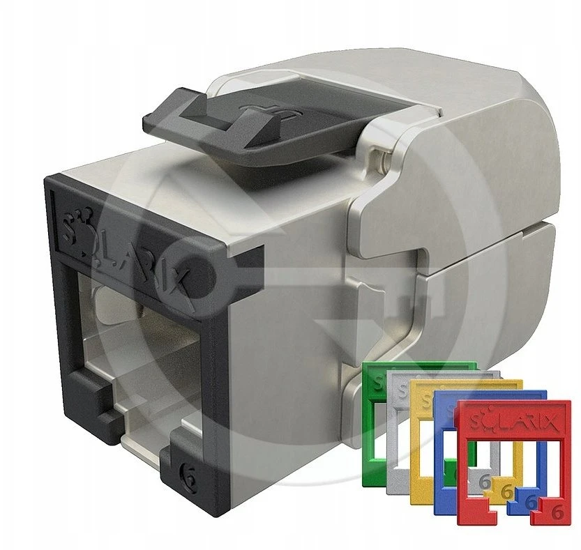 „Solarix“ savisriegio raktas CAT6 STP SXKJ-6-STP-RAL-SA, RAL FIT moduliai, GROUND LOCK