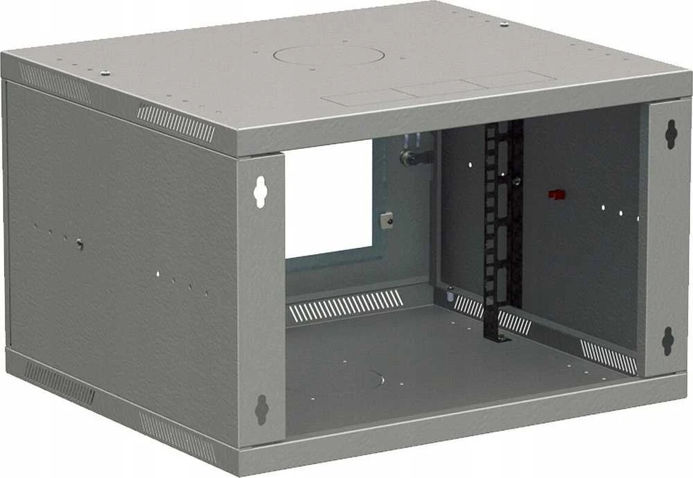 Solarix sulankstoma sieninė spinta SENSA LITE 9U 450mm, metalinės durys, RAL 7035 SENSA-L-9U-545-21-G