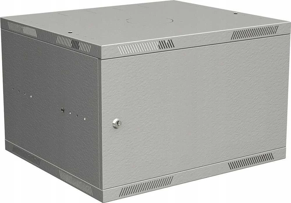 Solarix sulankstoma sieninė spinta SENSA LITE 9U 450mm, metalinės durys, RAL 7035 SENSA-L-9U-545-21-G