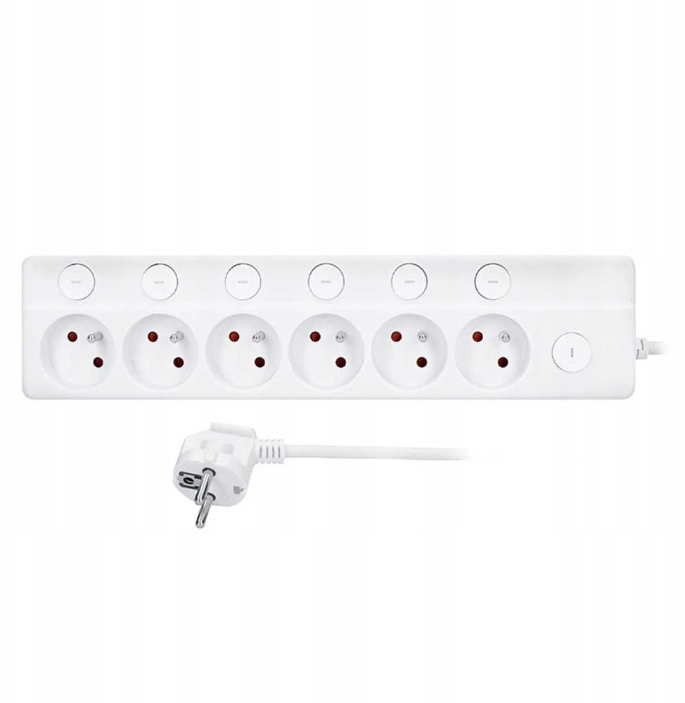 Solight 6z ilgintuvas 3m baltas
