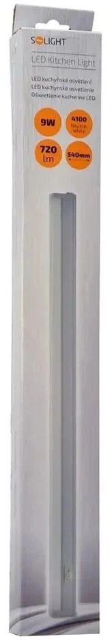 Solight LED virtuvės šviestuvas T5, jungiklis, 9W, 4100K, 54cm