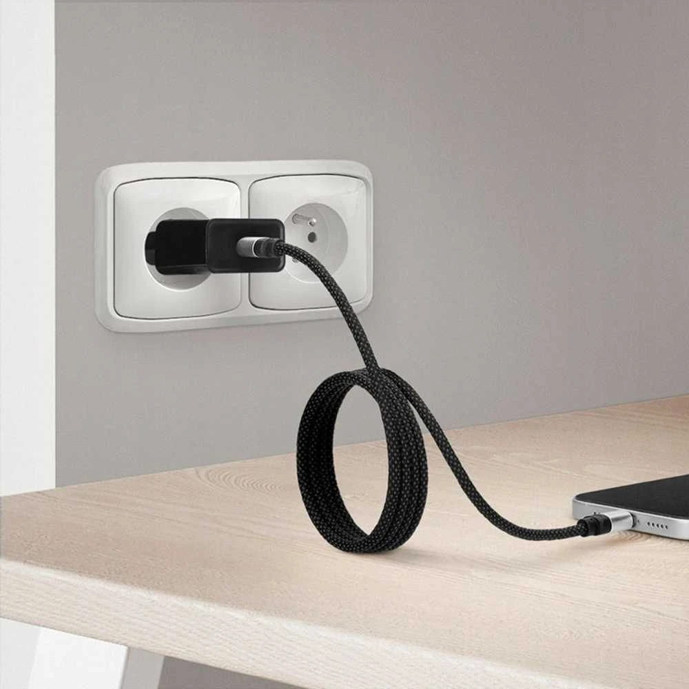 Solight magnetický USB-C kabelis, USB 2.0 A konektor - USB-C konektor, 1m